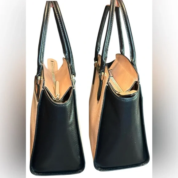 Kate Spade Soft Blush and Black Satchel - Picture 8 of 12